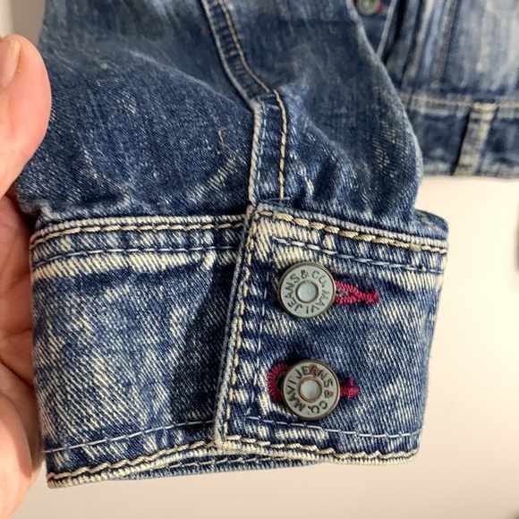 Mavi Jeans & Co Jean jacket, embroidered, Sz Large* See measurements - Picture 4 of 13